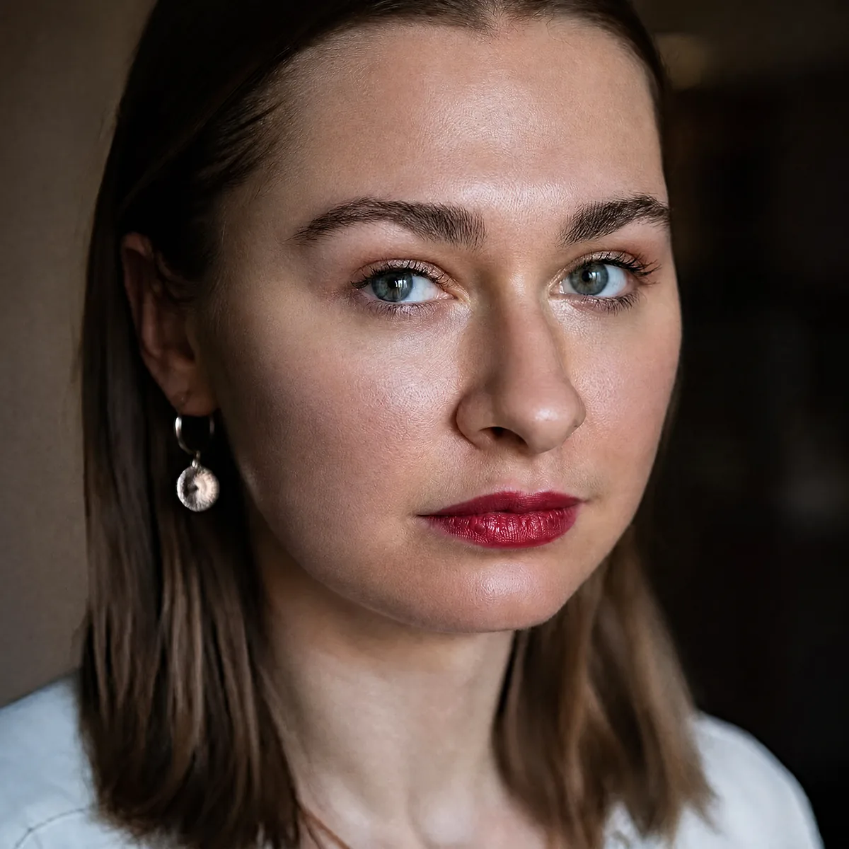 Portrait with blemishes and redness retouched by Cherry — after