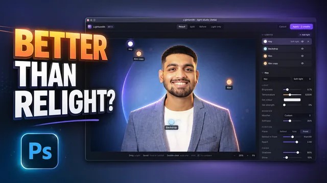 Relight any photo in Photoshop with AI (YouTube video)